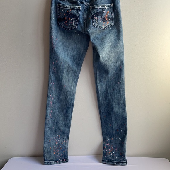 Skinny Jeans with Colourful Paint Size 5 - Picture 7 of 9